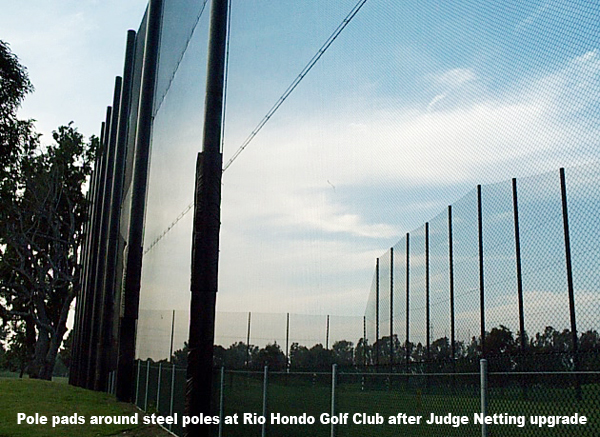 Judge Netting Barrier Specialists: A golf course at Rio Hondo Golf Club with a sports field netting barrier.